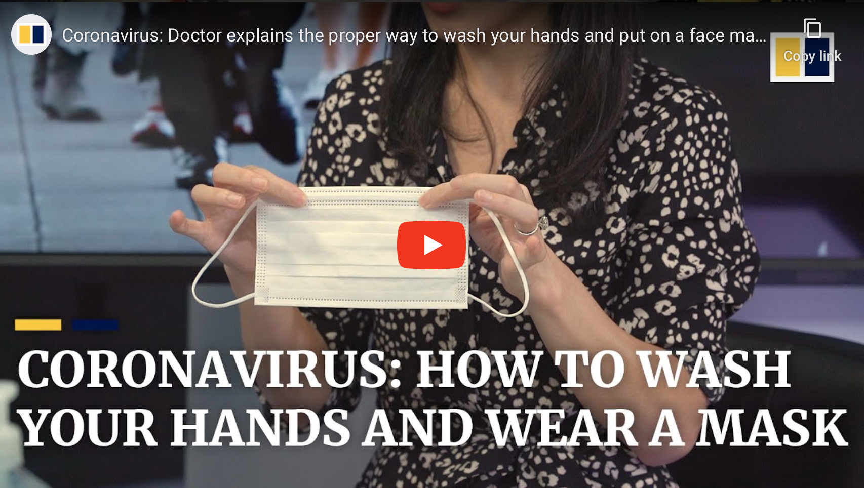 Video: How to wear a mask & wash your hands
